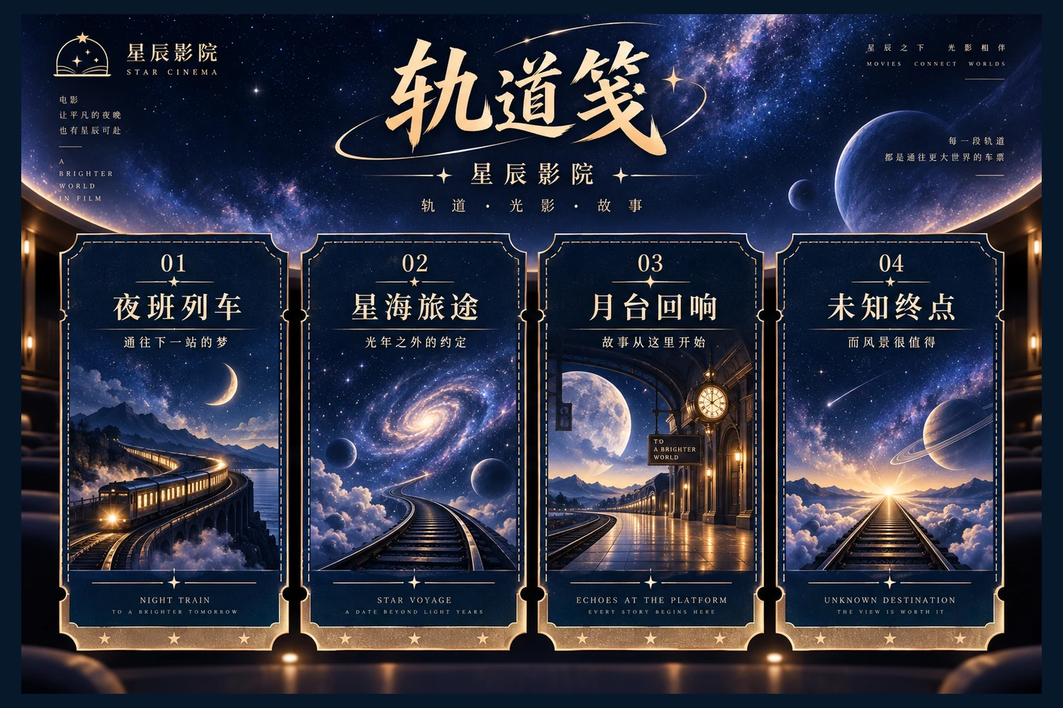 星辰影院轨道笺内容导览